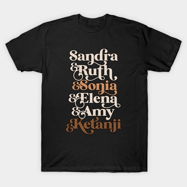 Women On The United States Supreme Court Justices Celebrate Diversity T-Shirt by SeaLAD